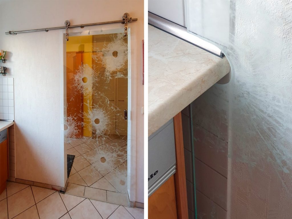 Schiebetürsystem mit Sondermotiv