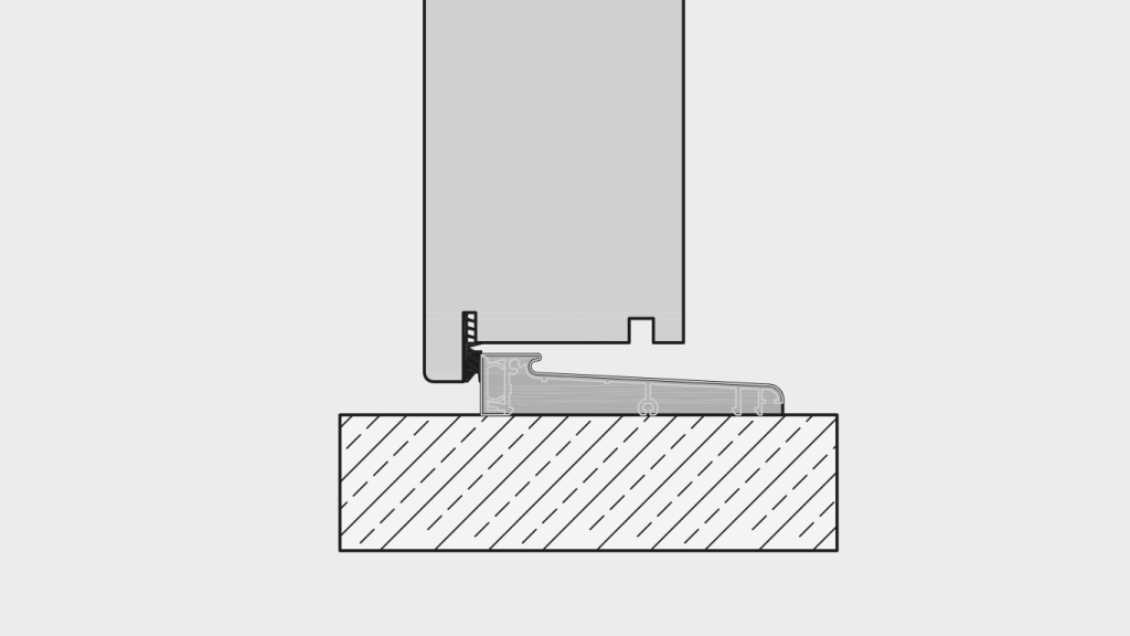 Altbau: Bodenschwelle