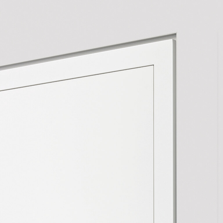 Wandbündige Tür – stumpf mit Blockzarge