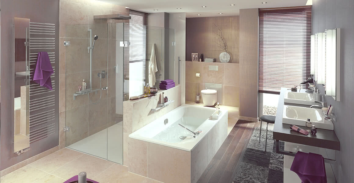 Duschsysteme mit Drehtür