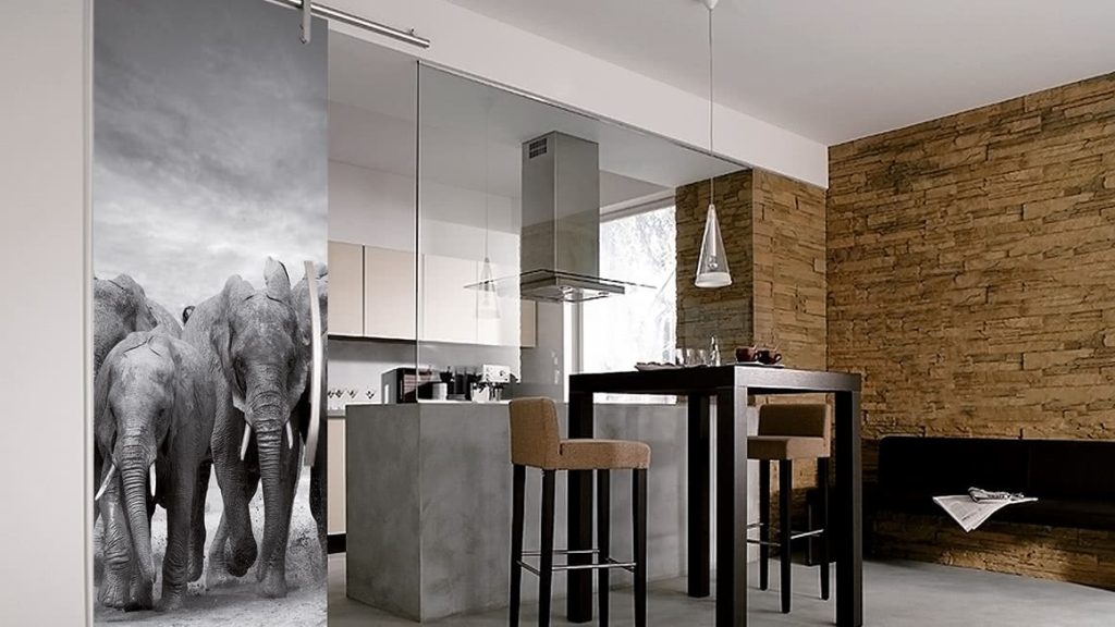 Glastüren mit Fotoprint