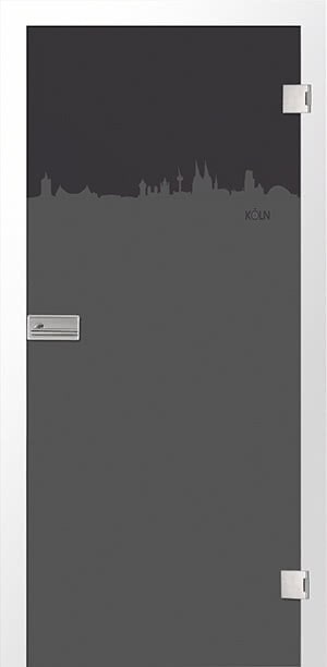 Skyline koeln mattaufgrau