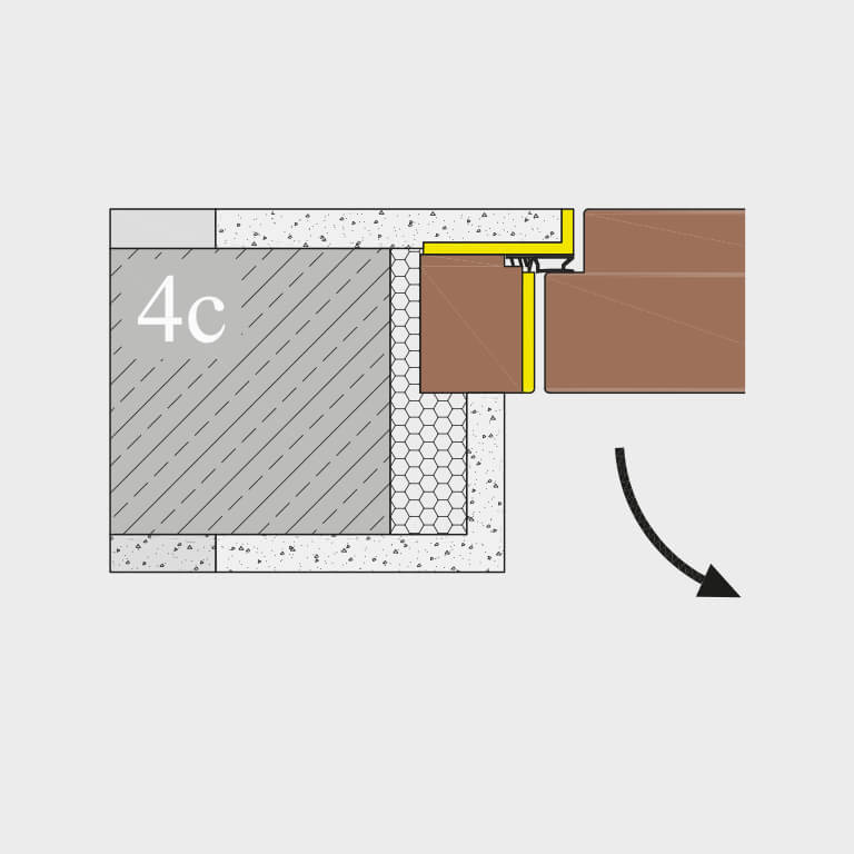 Zargensystem 4C FLAT-VD wandbündig